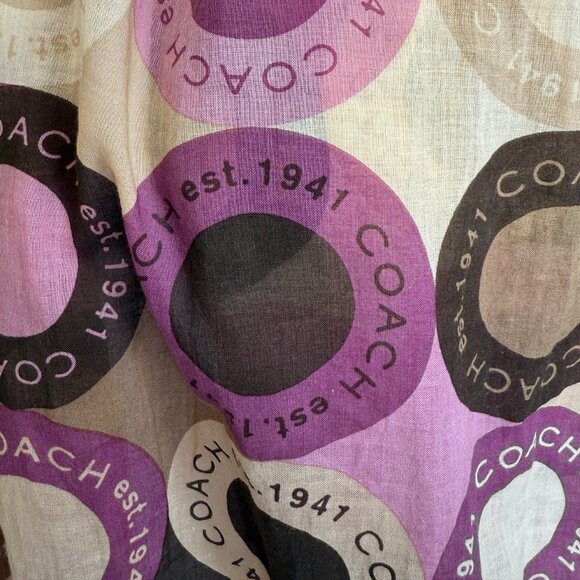 *RARE* Y2K Mod Coach Scarf/Shawl - Picture 7 of 7